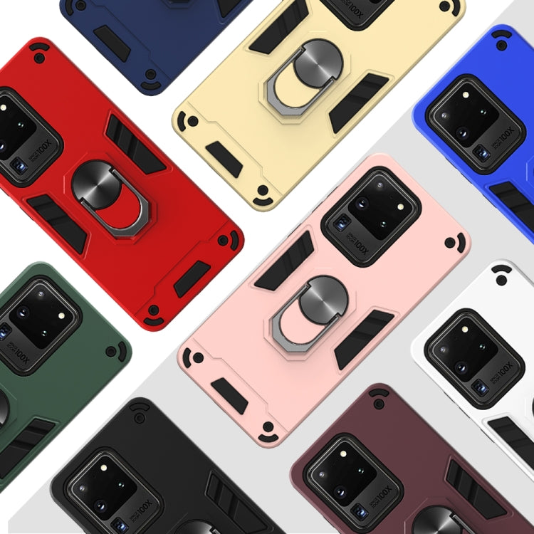 For Samsung Galaxy S20 Ultra 2 in 1 Armour Series PC + TPU Protective Case with Ring Holder