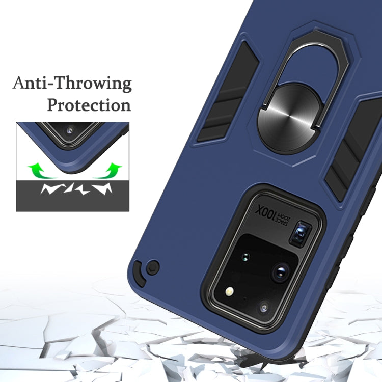 For Samsung Galaxy S20 Ultra 2 in 1 Armour Series PC + TPU Protective Case with Ring Holder