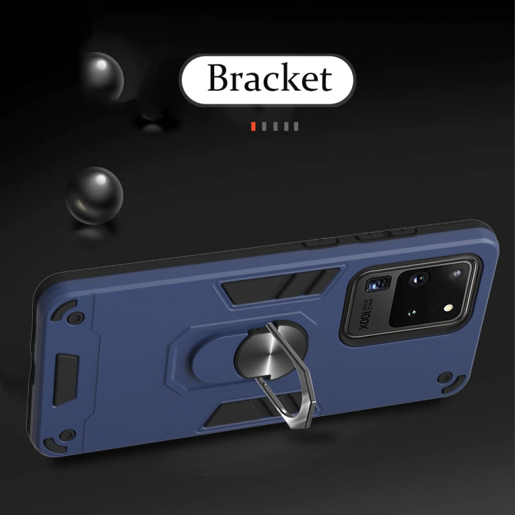 For Samsung Galaxy S20 Ultra 2 in 1 Armour Series PC + TPU Protective Case with Ring Holder