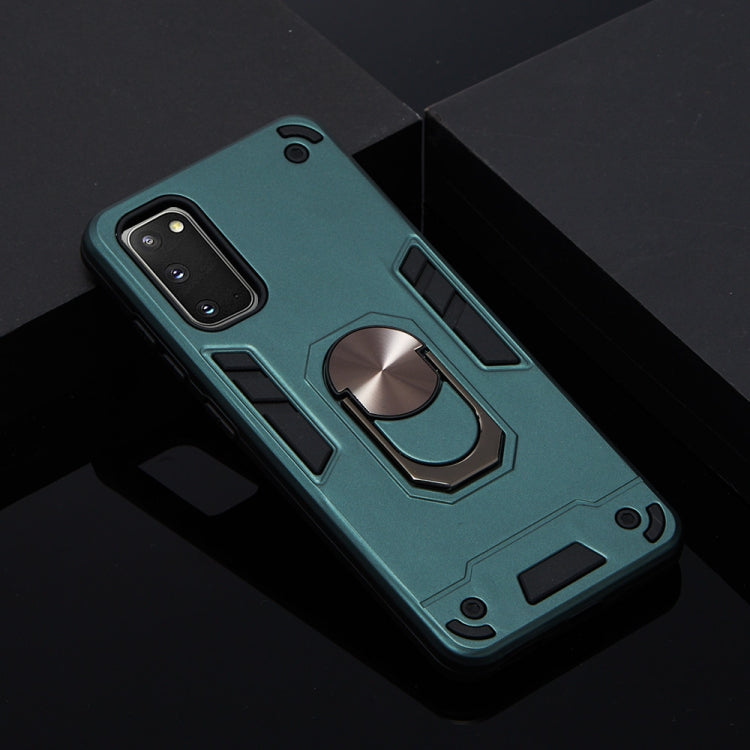 For Samsung Galaxy S20 2 in 1 Armour Series PC + TPU Protective Case with Ring Holder