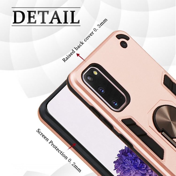 For Samsung Galaxy S20 2 in 1 Armour Series PC + TPU Protective Case with Ring Holder