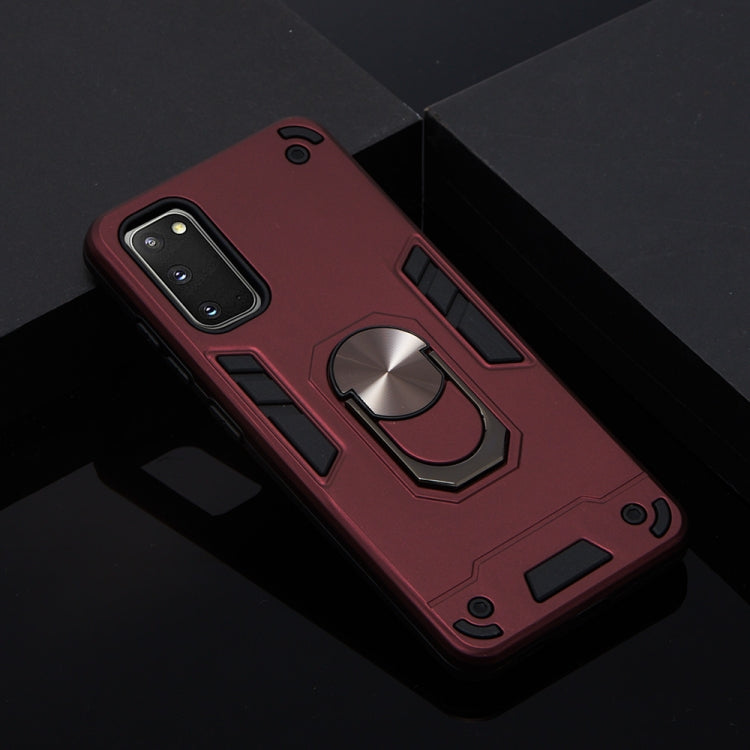 For Samsung Galaxy S20 2 in 1 Armour Series PC + TPU Protective Case with Ring Holder