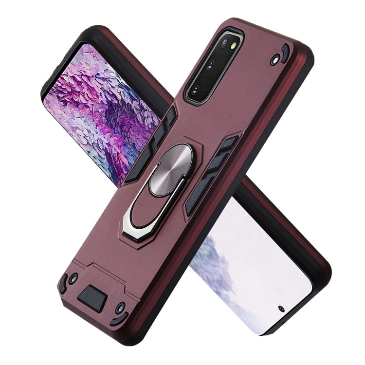 For Samsung Galaxy S20 2 in 1 Armour Series PC + TPU Protective Case with Ring Holder