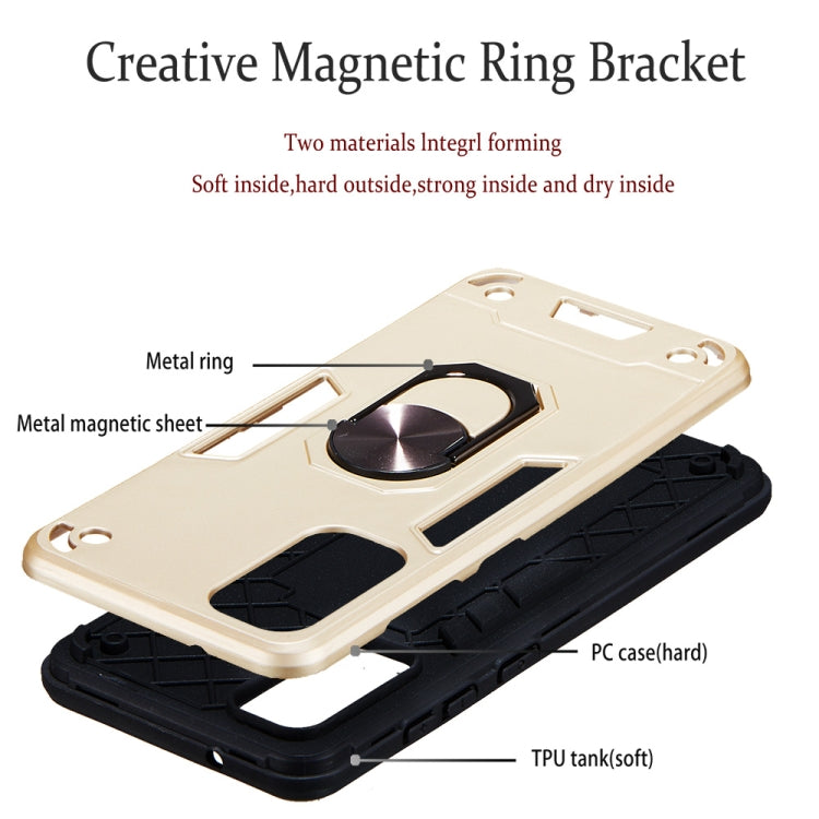 For Samsung Galaxy S20 2 in 1 Armour Series PC + TPU Protective Case with Ring Holder
