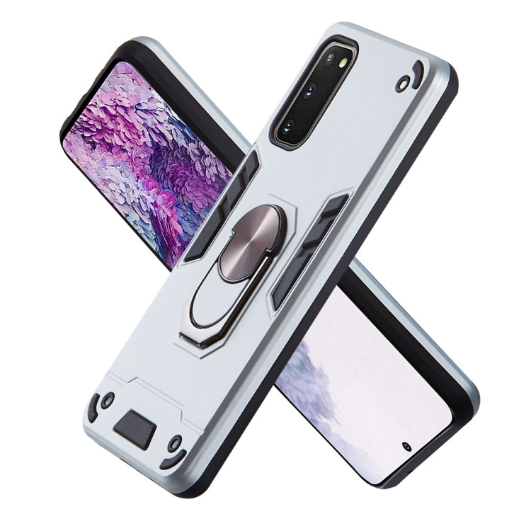 For Samsung Galaxy S20 2 in 1 Armour Series PC + TPU Protective Case with Ring Holder