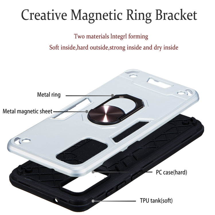 For Samsung Galaxy S20 2 in 1 Armour Series PC + TPU Protective Case with Ring Holder