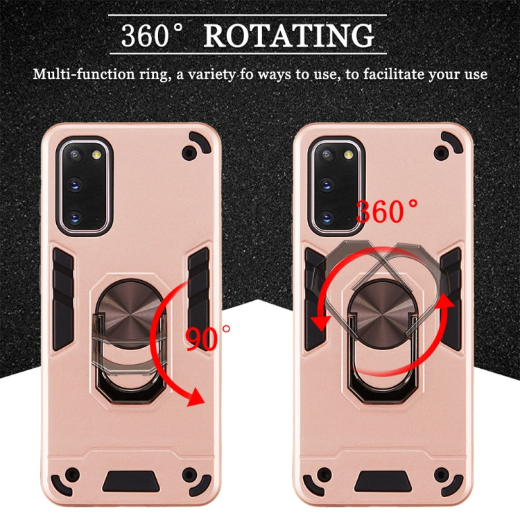 For Samsung Galaxy S20 2 in 1 Armour Series PC + TPU Protective Case with Ring Holder