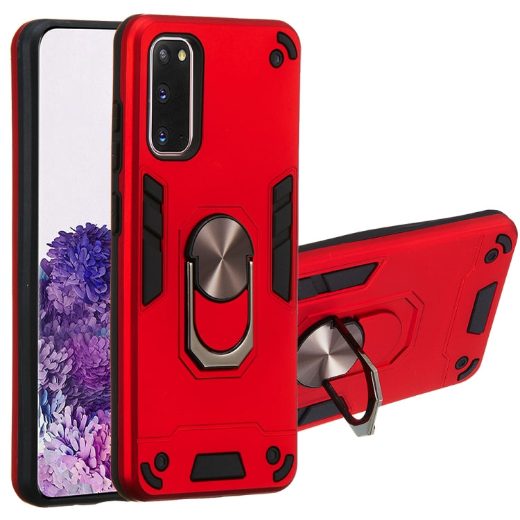 For Samsung Galaxy S20 2 in 1 Armour Series PC + TPU Protective Case with Ring Holder