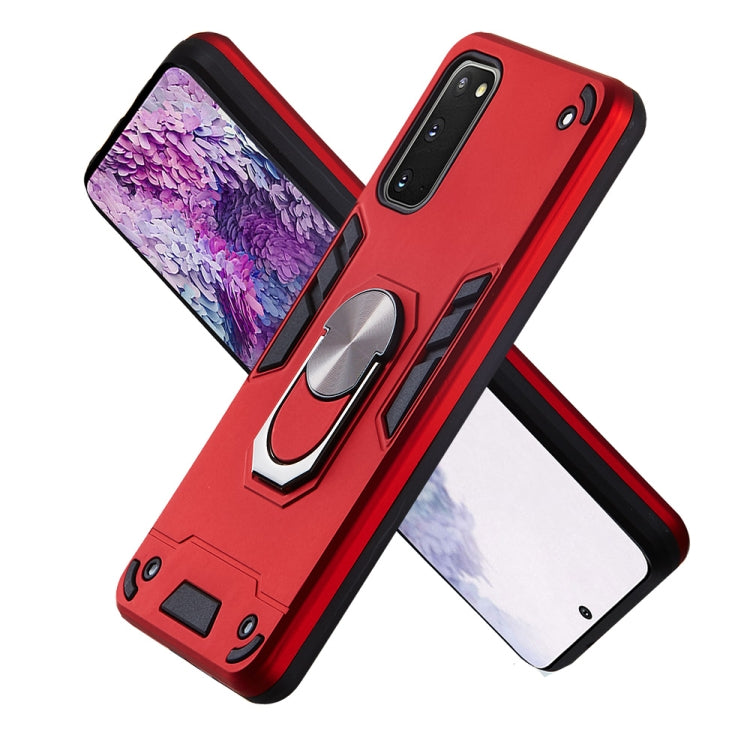 For Samsung Galaxy S20 2 in 1 Armour Series PC + TPU Protective Case with Ring Holder
