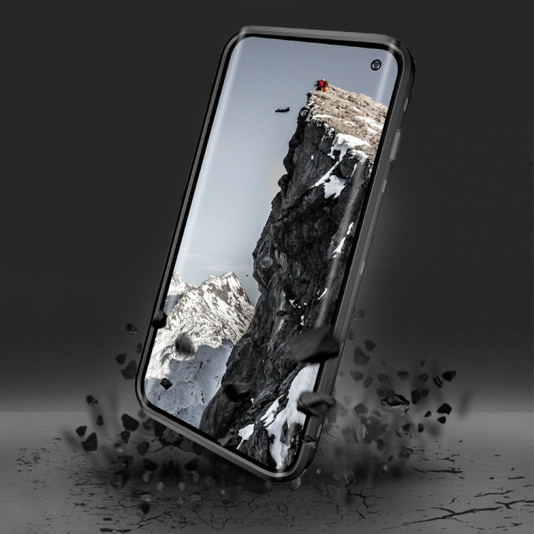 For Samsung Galaxy S10 RedPepper Transparent Dot Shockproof Waterproof PC + TPU Protective Case