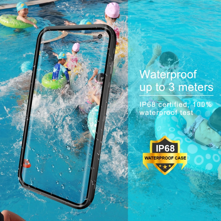 For Samsung Galaxy S10 RedPepper Transparent Dot Shockproof Waterproof PC + TPU Protective Case