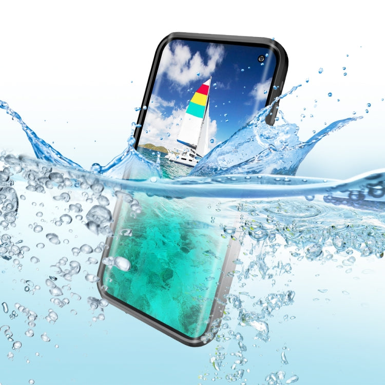 For Samsung Galaxy S10 RedPepper Transparent Dot Shockproof Waterproof PC + TPU Protective Case