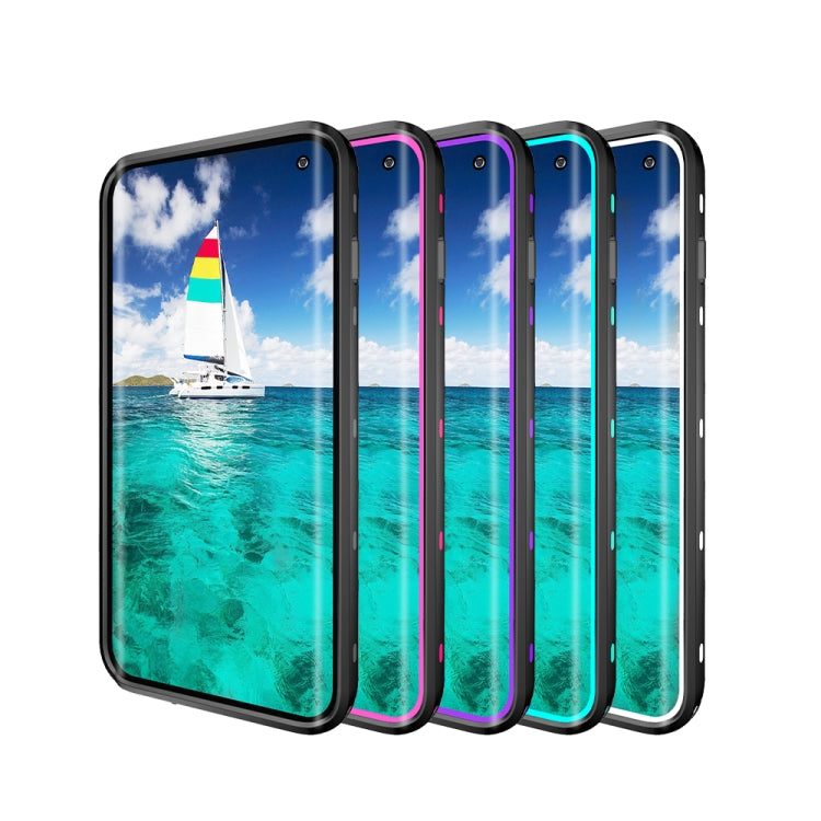 For Samsung Galaxy S10 RedPepper Transparent Dot Shockproof Waterproof PC + TPU Protective Case