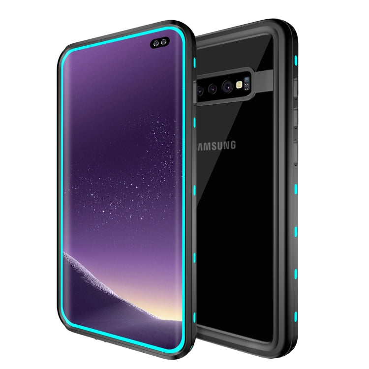 For Samsung Galaxy S10 Plus RedPepper Transparent Dot Shockproof Waterproof PC + TPU Protective Case