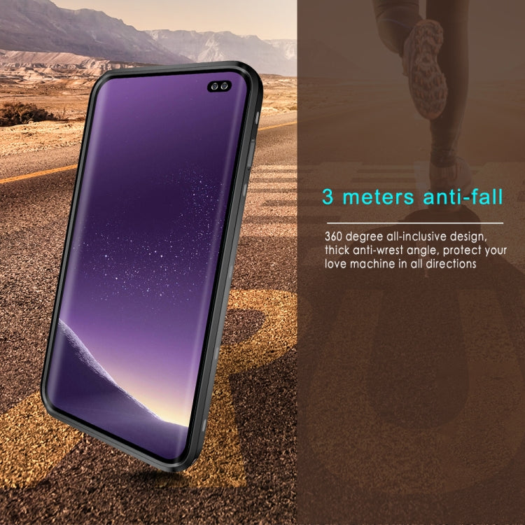 For Samsung Galaxy S10 Plus RedPepper Transparent Dot Shockproof Waterproof PC + TPU Protective Case