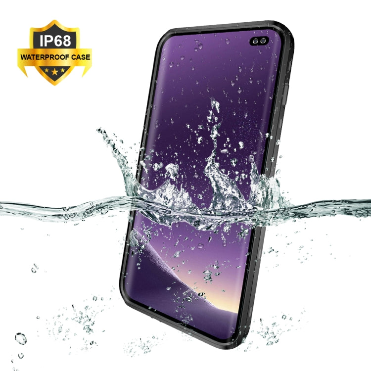 For Samsung Galaxy S10 Plus RedPepper Transparent Dot Shockproof Waterproof PC + TPU Protective Case