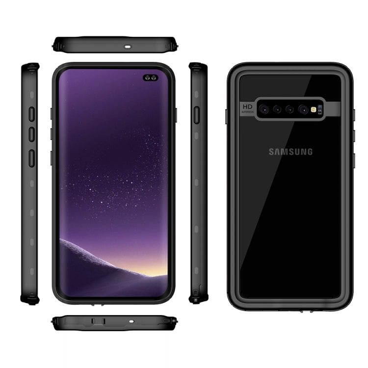 For Samsung Galaxy S10 Plus RedPepper Transparent Dot Shockproof Waterproof PC + TPU Protective Case