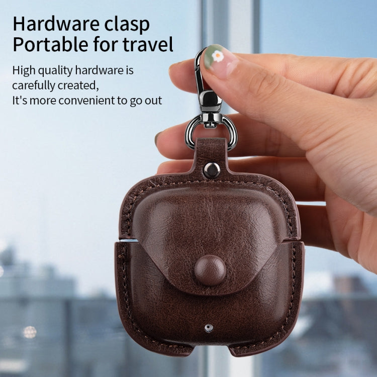 For Huawei FreeBuds SE 2 / SE 3 Leather TWS Earphone Protective Case with Hook