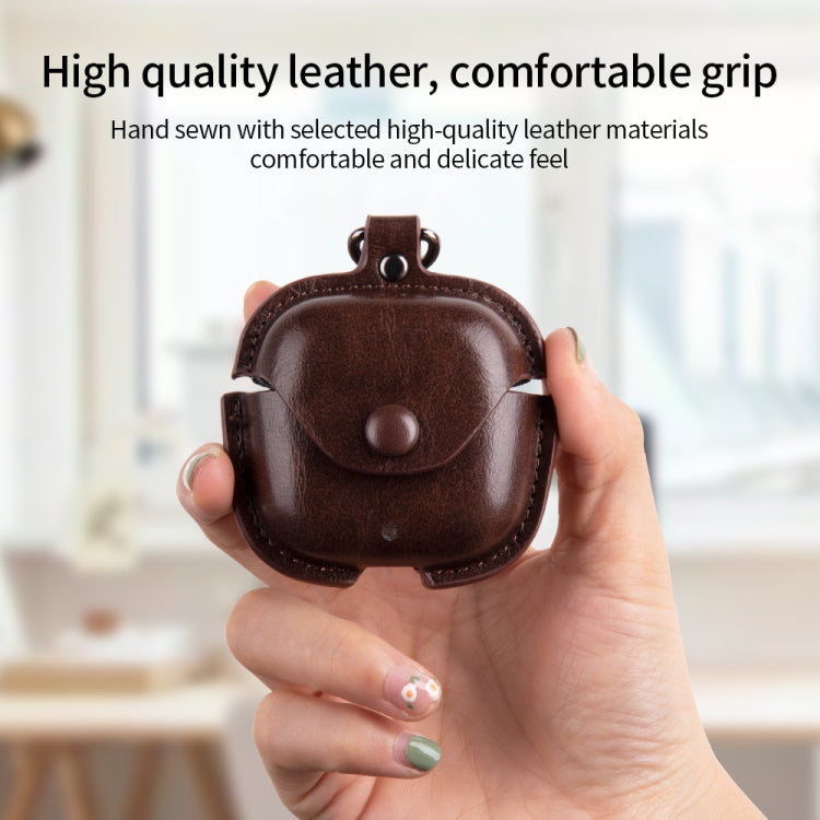 For Huawei FreeBuds SE 2 / SE 3 Leather TWS Earphone Protective Case with Hook