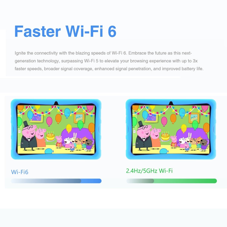 [HK Warehouse] DOOGEE U10 KID Tablet 10.1 inch, 9GB+128GB, Android 13 RK3562 Quad Core Support Parental Control, Global Version with Google Play, EU Plug(Blue)