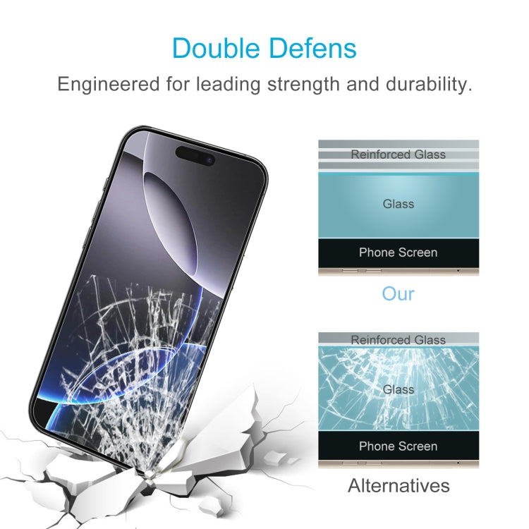 For iPhone 16 Pro Max 10pcs 0.26mm 9H 2.5D Tempered Glass Film