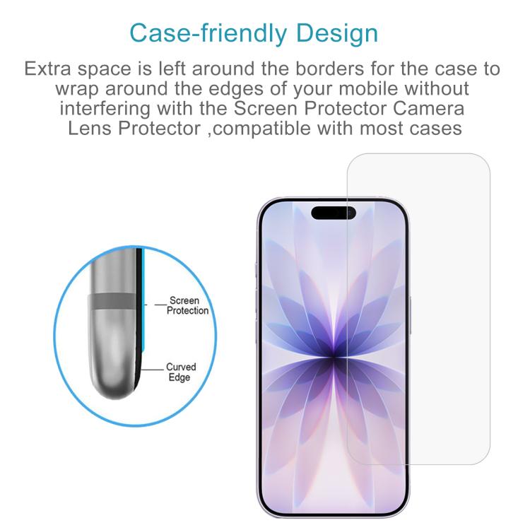 For iPhone 17 / 17 Pro 10pcs 0.26mm 9H 2.5D Tempered Glass Film