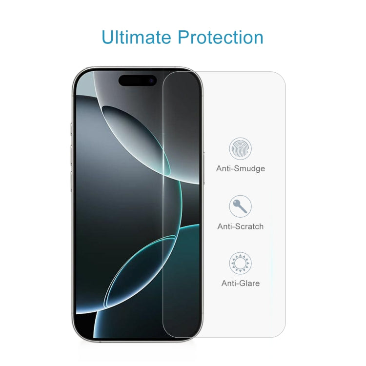 For iPhone 16 Pro 50pcs 0.26mm 9H 2.5D Tempered Glass Film