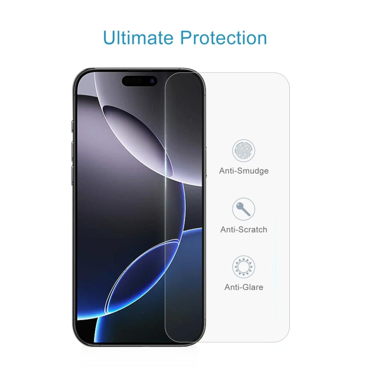 For iPhone 16 Pro Max 50pcs 0.26mm 9H 2.5D Tempered Glass Film