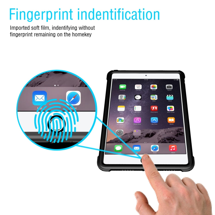For iPad 10.5 inch RedPepper Shockproof Waterproof PC + TPU Protective Case with Holder(Black)