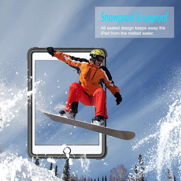 For iPad 10.5 inch RedPepper Shockproof Waterproof PC + TPU Protective Case with Holder(Black)