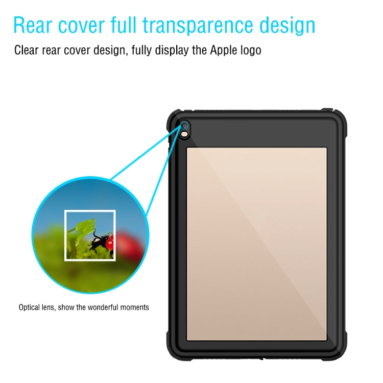 For iPad 10.5 inch RedPepper Shockproof Waterproof PC + TPU Protective Case with Holder(Black)