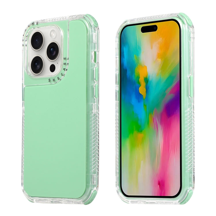 For iPhone 16 Pro Max Dreamland 3 in 1 Solid Color Transparent Frame PC + TPU Phone Case