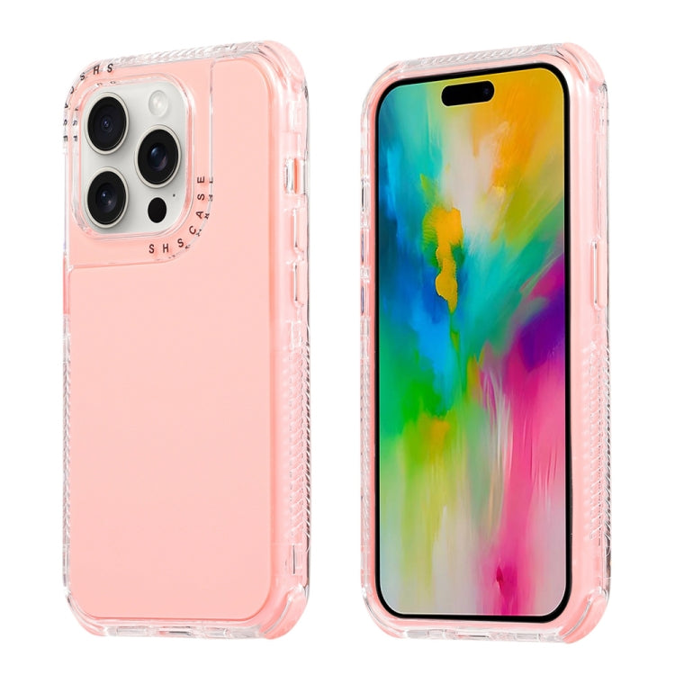 For iPhone 16 Pro Max Dreamland 3 in 1 Solid Color Transparent Frame PC + TPU Phone Case