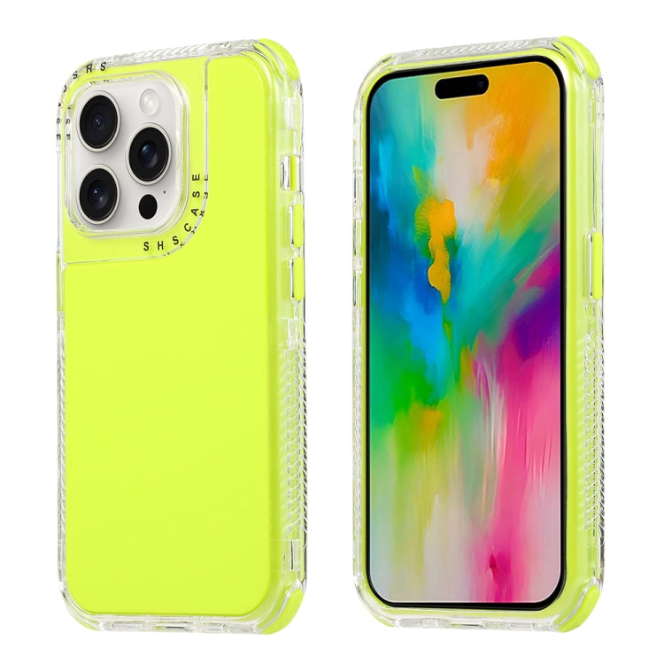 For iPhone 16 Pro Max Dreamland 3 in 1 Solid Color Transparent Frame PC + TPU Phone Case
