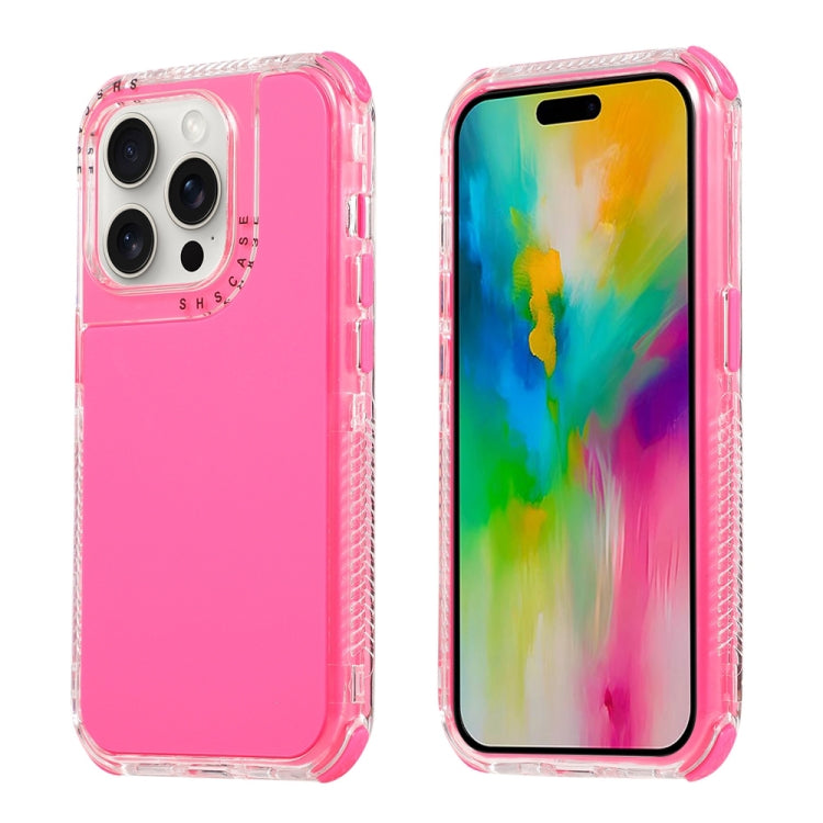 For iPhone 16 Pro Max Dreamland 3 in 1 Solid Color Transparent Frame PC + TPU Phone Case
