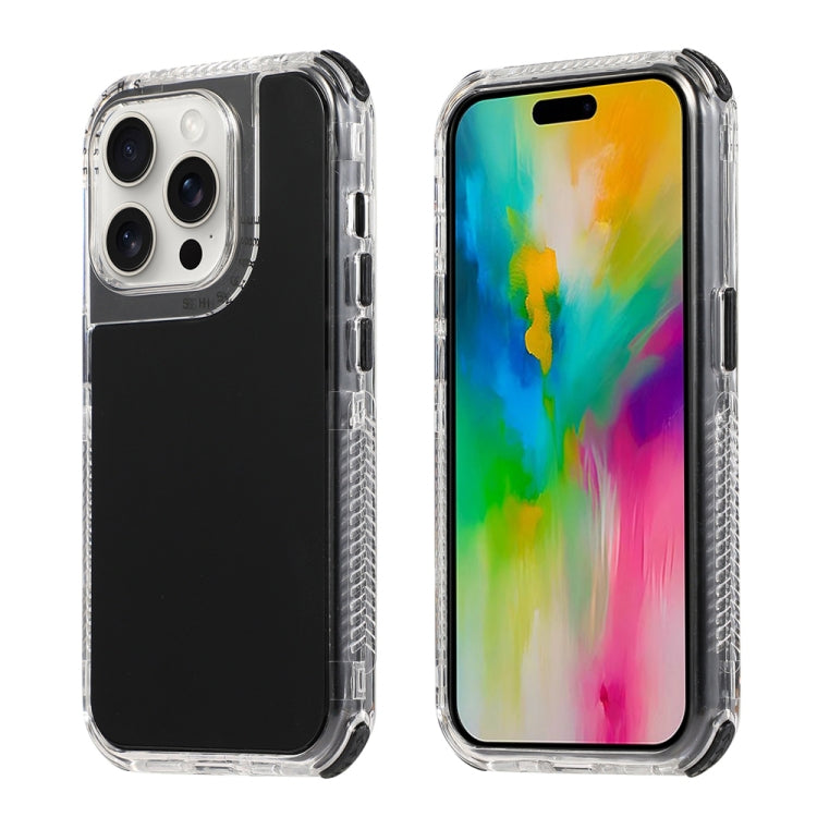 For iPhone 16 Pro Max Dreamland 3 in 1 Solid Color Transparent Frame PC + TPU Phone Case