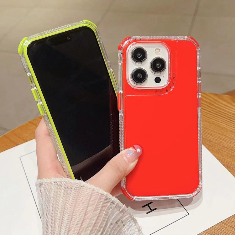 For iPhone 16 Pro Max Dreamland 3 in 1 Solid Color Transparent Frame PC + TPU Phone Case
