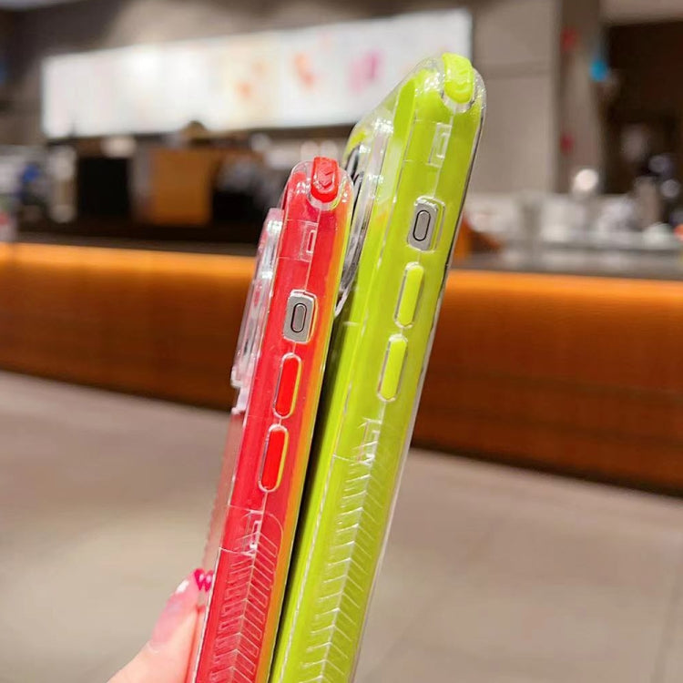 For iPhone 16 Dreamland 3 in 1 Solid Color Transparent Frame PC + TPU Phone Case