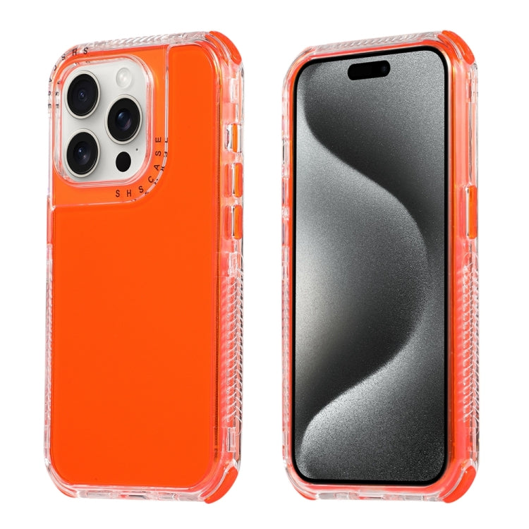 For iPhone 16 Pro Dreamland 3 in 1 Clear Color Transparent Frame PC + TPU Phone Case
