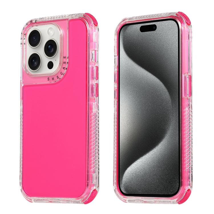 For iPhone 16 Pro Dreamland 3 in 1 Clear Color Transparent Frame PC + TPU Phone Case