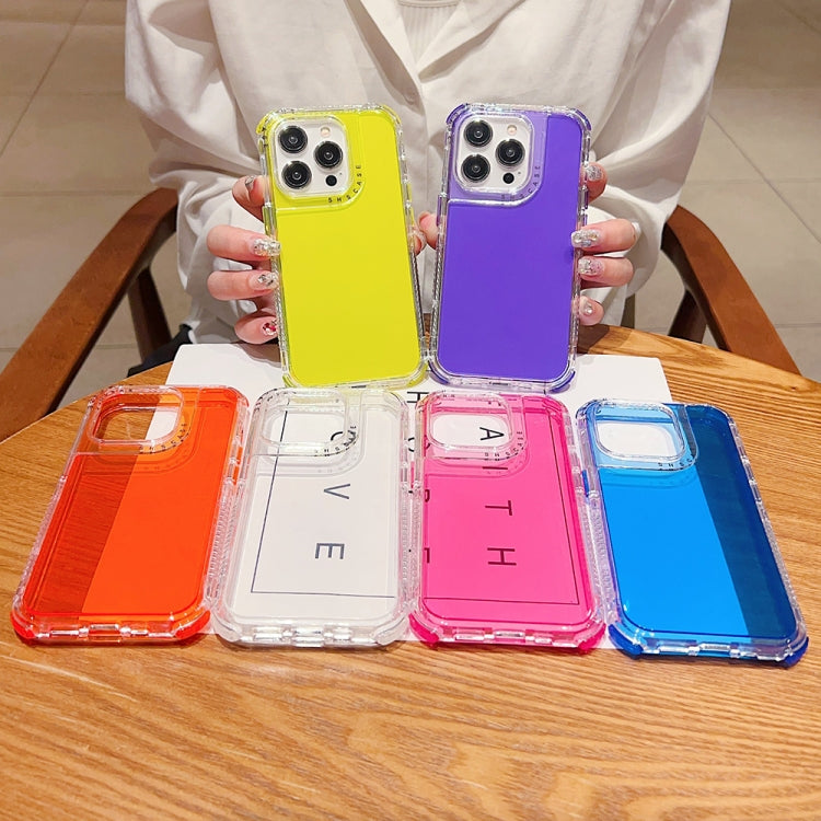For iPhone 16 Plus Dreamland 3 in 1 Clear Color Transparent Frame PC + TPU Phone Case