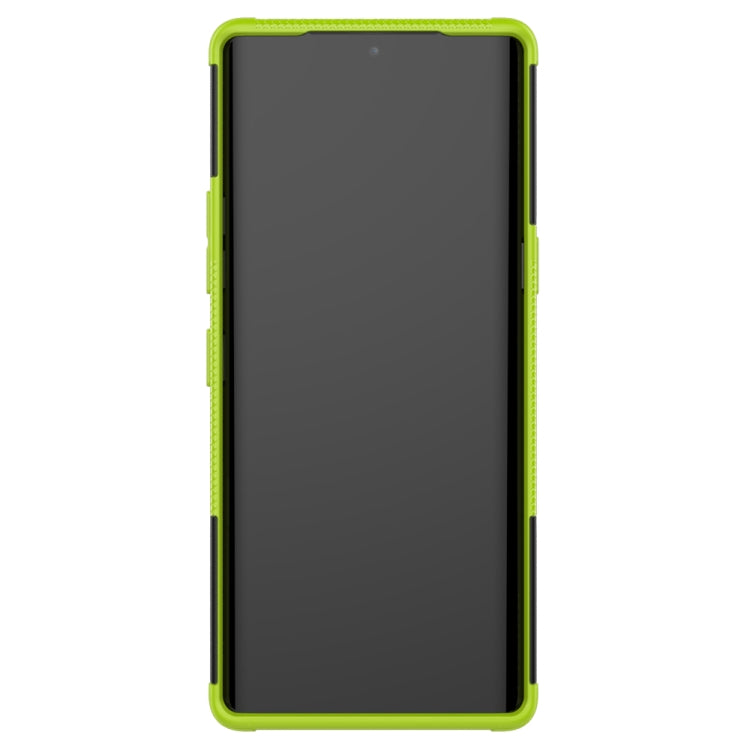 For LG Velvet Tire Texture Shockproof TPU+PC Protective Case with Holder