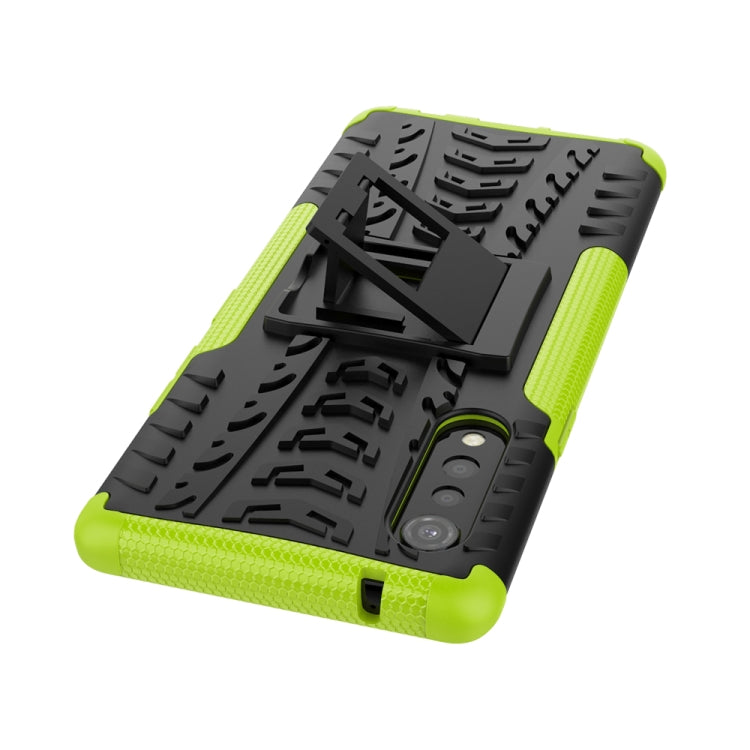 For LG Velvet Tire Texture Shockproof TPU+PC Protective Case with Holder