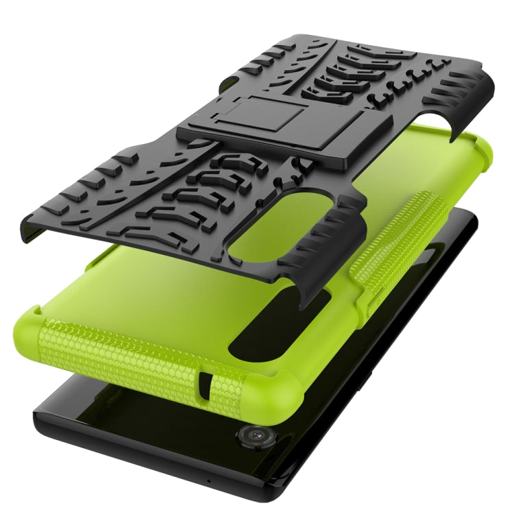 For LG Velvet Tire Texture Shockproof TPU+PC Protective Case with Holder