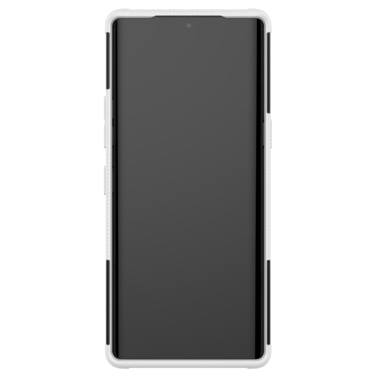 For LG Velvet Tire Texture Shockproof TPU+PC Protective Case with Holder