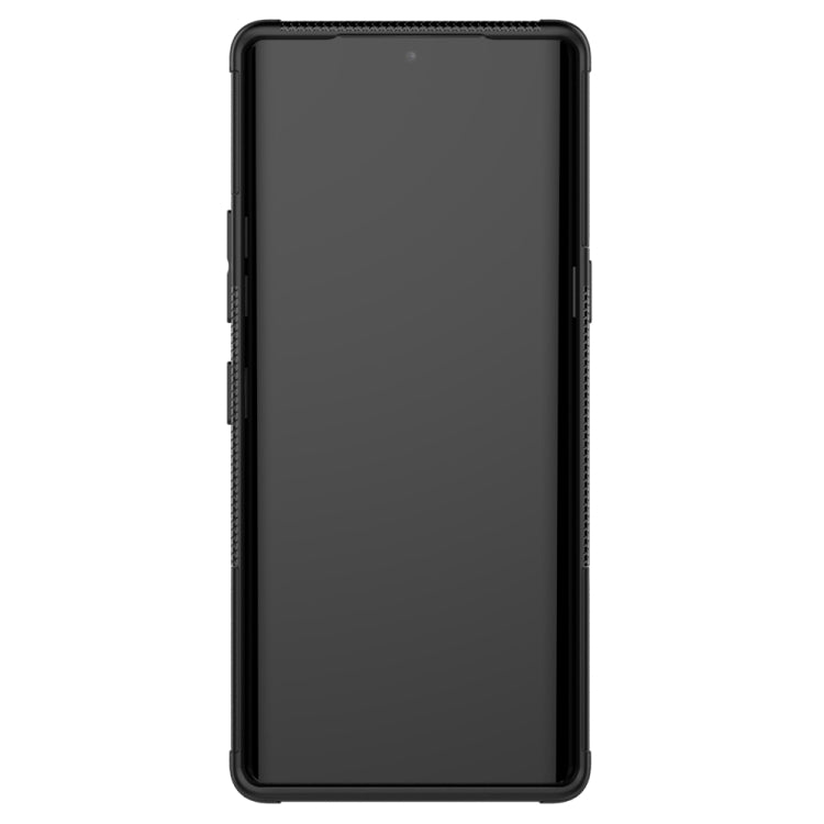 For LG Velvet Tire Texture Shockproof TPU+PC Protective Case with Holder