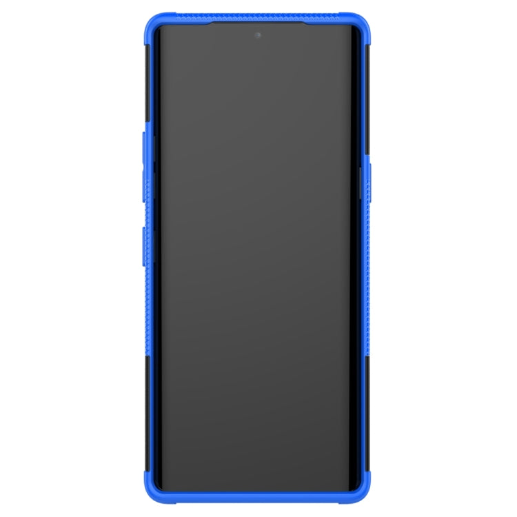 For LG Velvet Tire Texture Shockproof TPU+PC Protective Case with Holder