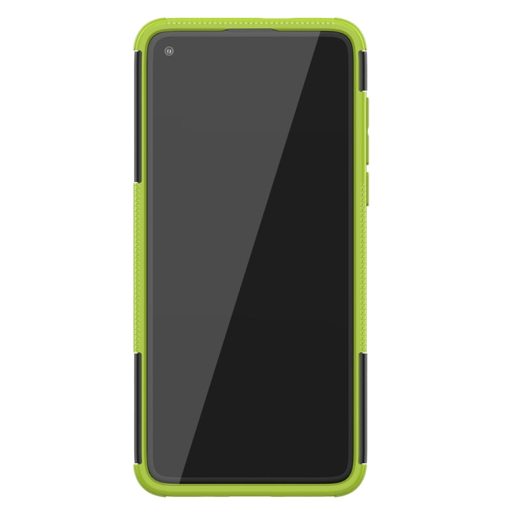 For Motorola Moto G8 / Moto G Fast Tire Texture Shockproof TPU+PC Protective Case with Holder