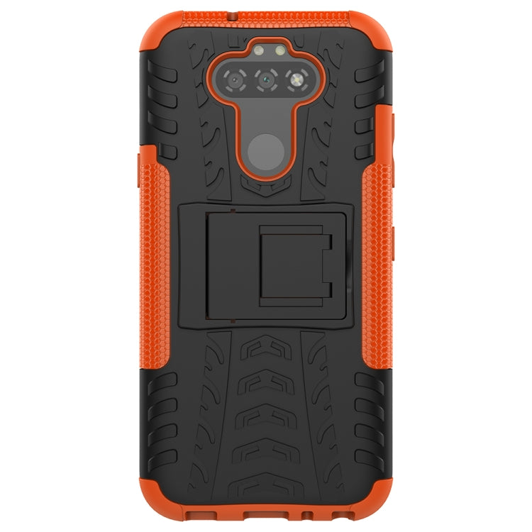 For LG K31 Tire Texture Shockproof TPU+PC Protective Case with Holder