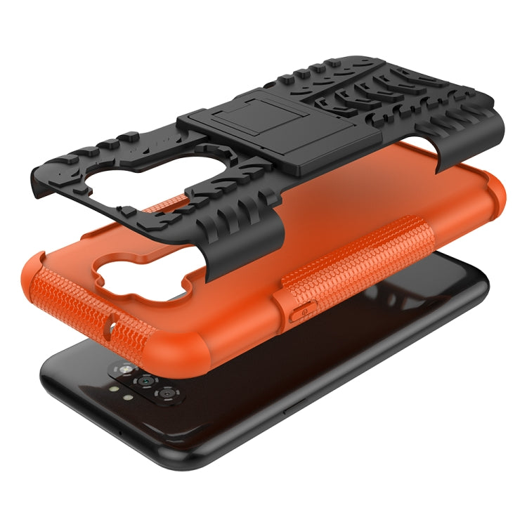 For LG K31 Tire Texture Shockproof TPU+PC Protective Case with Holder